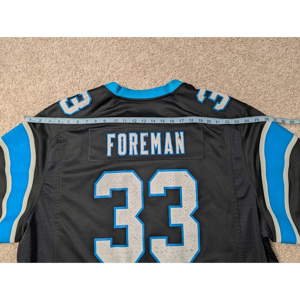 Nike D'Onta Foreman Carolina Panthers Jersey Mens 3XL Black Home NFL Football 33 - Picture 6 of 13